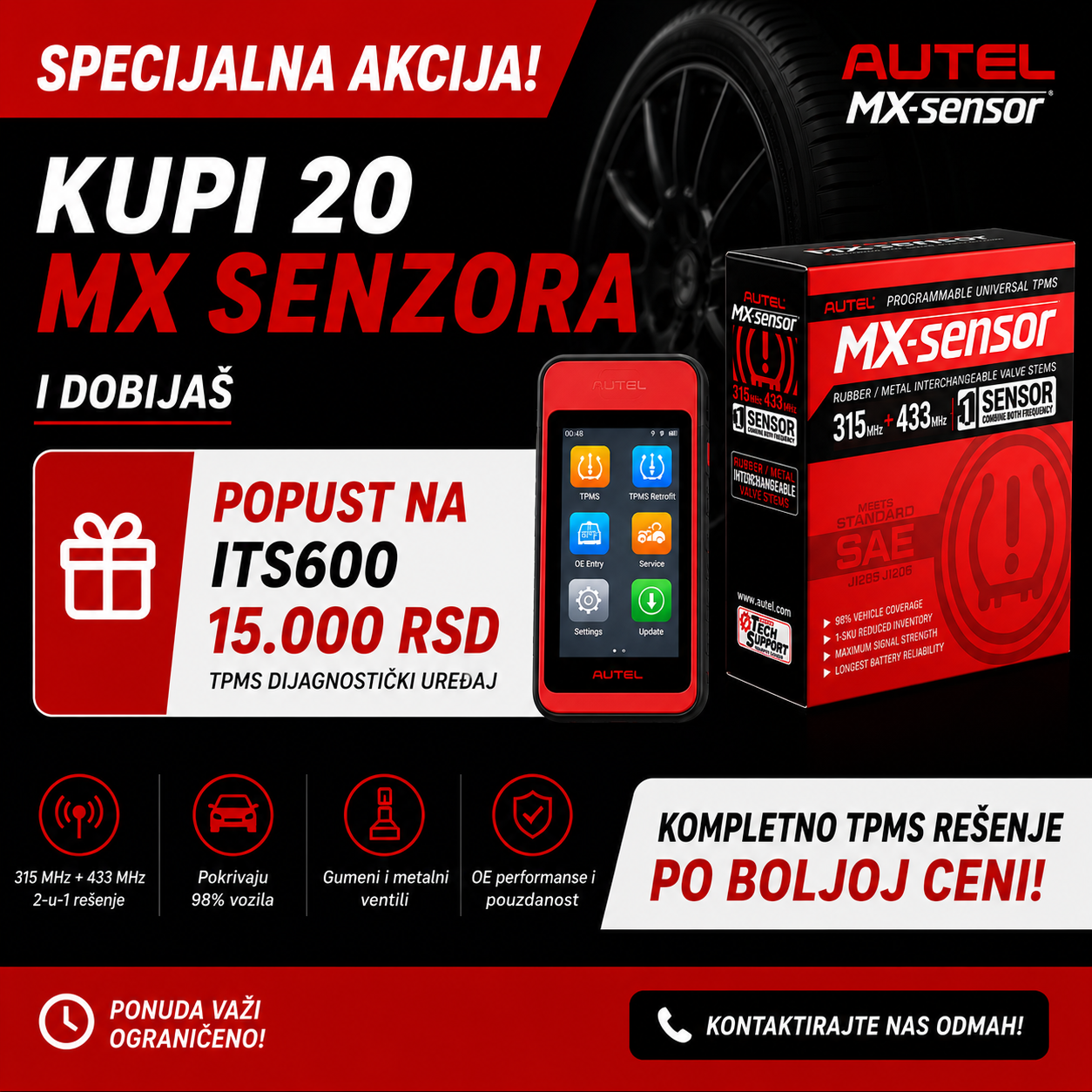 MaxiTPMS ITS600 MINI PAKET